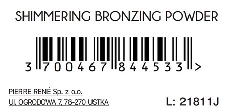 PIERRE RENE Bronzing Powder Shimmering puder brązująco rozświetlający 7,5g