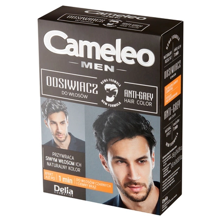DELIA Cameleo Men odsiwiacz do włosów dla mężczyzn Czarny 1szt