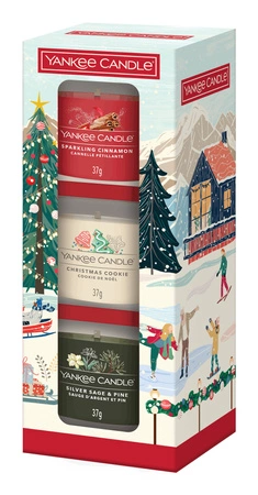 YANKEE CANDLE Apres Ski zestaw świec 3x mini słoiczek 3x37g
