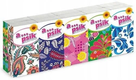 VELVET chusteczki higieniczne 3-warstwowe Apsik 10x9szt