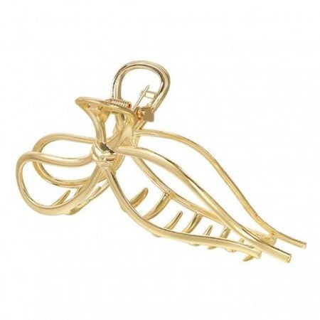 ECARLA spinka do włosów klamra metalowa Złota Kokardka SP328