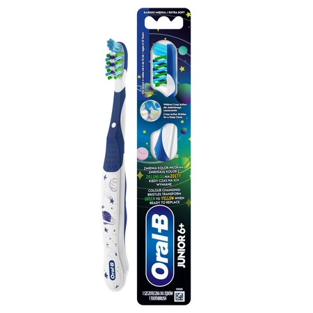 ORAL B Junior 6+ szczoteczka do zębów zmieniająca kolor Extra Soft