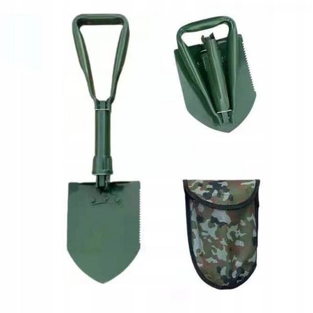 ECARLA saperka składana z pokrowcem 3w1 Survival Zielona SAP01