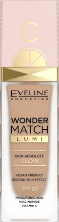 EVELINE Wonder Match Lumi podkład rozświetlający 25 Warm Nude 30ml