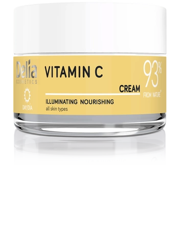 DELIA Yes I'm Vegan rozświetlający krem do twarzy Vitamin C 50ml