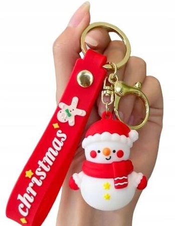 ECARLA brelok do kluczy świąteczny, przywieszka Bałwanek BRL214