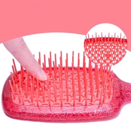 ECARLA szczotka do rozczesywania włosów, suszenia, masażu Różowa SCZ17CR