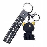 ECARLA brelok do kluczy Czarny Kot BRL235