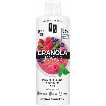 AA Granola Bowls płyn micelarny z tonikiem 400ml