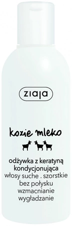 ZIAJA Kozie Mleko kondycjonująca odżywka z Keratyną 200ml