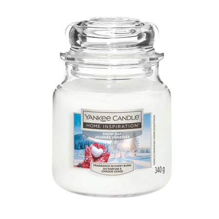 YANKEE CANDLE Home Inspiration Średnia świeca w słoiku SNOW DAY 340g