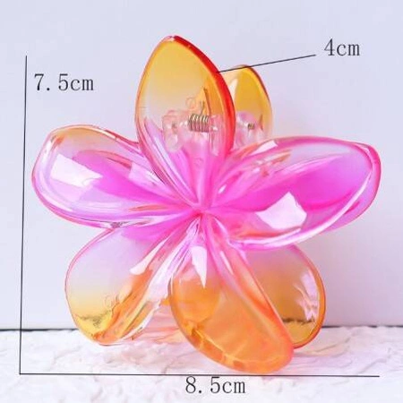 ECARLA spinka-klamra do włosów kwiat Moana Ombre różowo pomarańczowy SP322