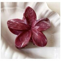 ECARLA spinka-klamra do włosów kwiat perłowy melanż Wiśniowy SP344