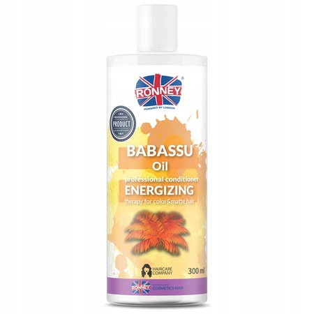 RONNEY Babassu Oil enegretyzująca odżywka do włosów farbowanych 300ml