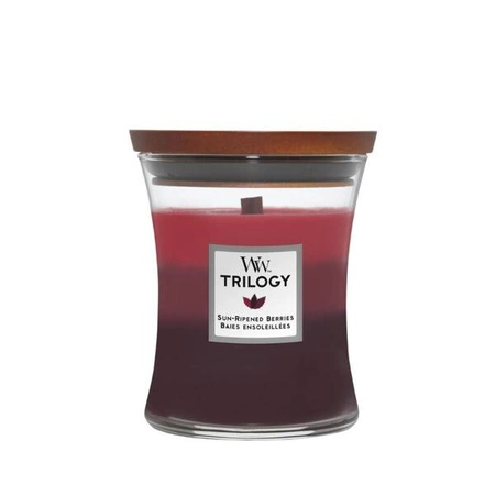 WOODWICK Trilogy Średnia świeca w słoiku Sun-Ripened Berries 275g 