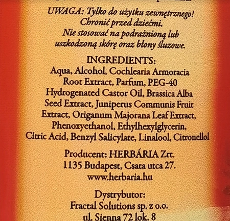 HERBARIA Lady Banfi wcierka do skóry głowy 250ml