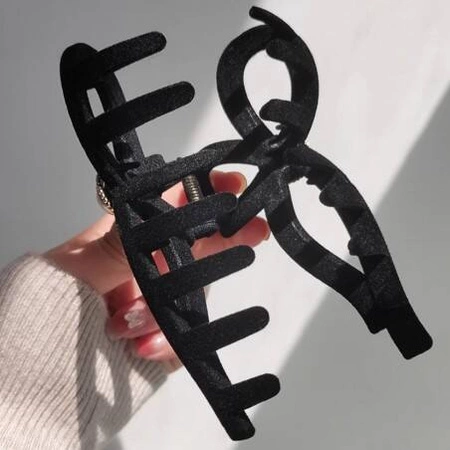 ECARLA spinka-klamra do włosów Vintage Velvet Czarna z perłą SP336