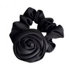 ECARLA gumka-frotka do włosów z Różą Czarna GUM163CZ 