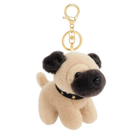 ECARLA brelok do kluczy PIESEK z obrożą w gwiazdki BRL399