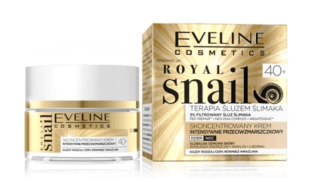 EVELINE Royal Snail 40+ skoncentrowany krem do twarzy intensywnie przeciwzmarszczkowy 50ml