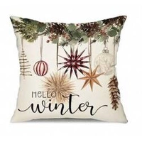 ECARLA Zima świąteczna poszewka na poduszkę 45x45cm Hello Winter POD183