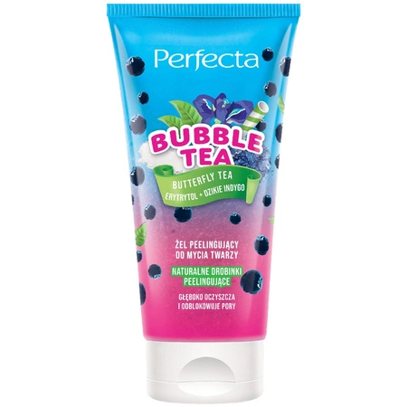 DAX Perfecta Bubble Tea żel do mycia twarzy peelingujący 150ml 