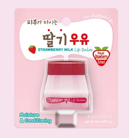 WELCOS Kwailnara Lip Balm balsam do ust Stawberry Milk 10ml