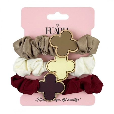 ECARLA zestaw gumek frotek na plakietce 3szt KONICZYNKA GUM176