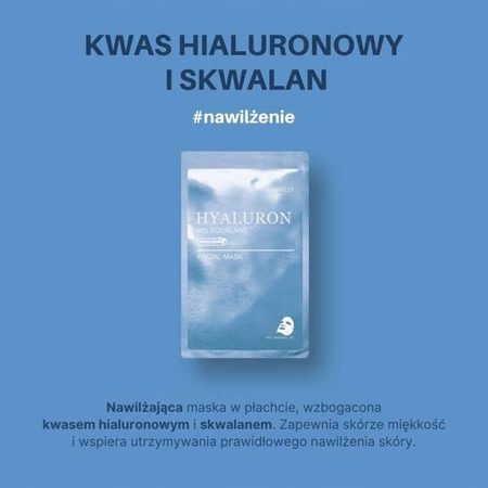 SKIN627 Facial Mask maska do twarzy w płacie Hialuron & Skwalan 22ml