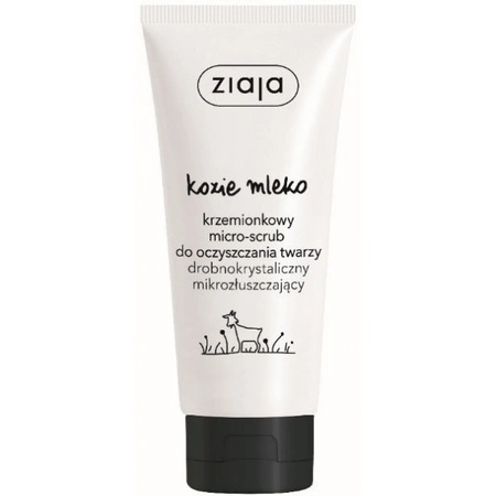 ZIAJA Kozie Mleko krzemionkowy micro-scrub do oczyszczania twarzy 75ml