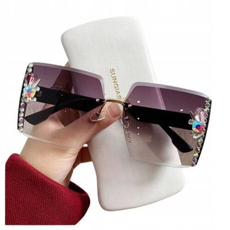 ECARLA okulary przeciwsłoneczne z kryształkami GRADIENT OK304WZ3