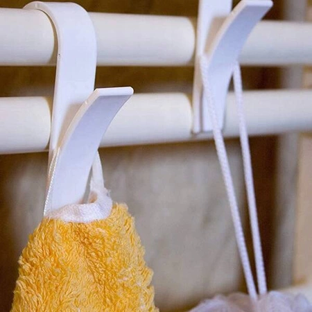 ECARLA haczyk na grzejnik Biały U16B 2szt