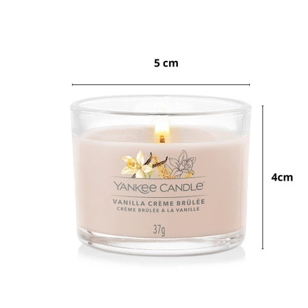 YANKEE CANDLE Signature Mini świeca w słoiku VANILLA CREME BRULEE 37g