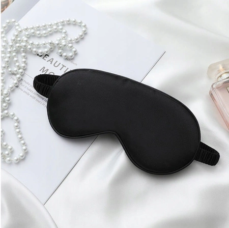 ECARLA satynowa maska noa oczy 20x9cm Elegant Czarna OPK10CZ