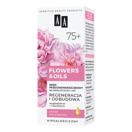 AA Flowers & Oils krem pod oczy regenerujący 75+ 15ml