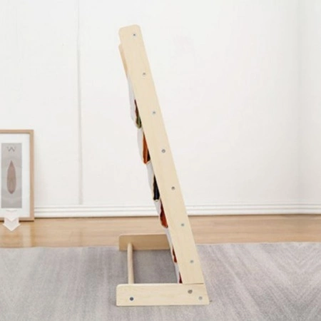 ECARLA regał organizer na książki z kieszonkami 6-poziomowy 79x60cm SZ45