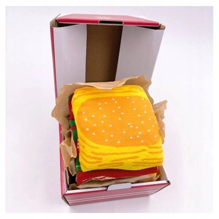 ECARLA skarpetki zestaw prezentowy XXL Hamburger 3w1 SKAR05