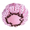 ECARLA czepek ochronny na włosy, do spania KROPKI Różowy KCZ01