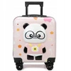 ECARLA walizka kabinowa dla dzieci z szyfrem Panda Różowa WP08