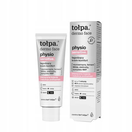 TOŁPA Dermo Face Physio Sensitive łagodzący krem-komfort do twarzy 40ml