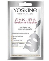 DAX Yoskine Geisha maska do pielęgnacji twarzy na srebrnej tkaninie Sakura 1szt