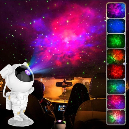 ECARLA lampka nocna na pilot LED projektor Gwiaz Nieba Astronauta LAMP42