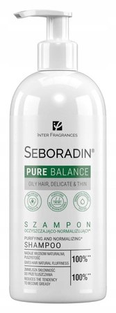 SEBORADIN Pure Balance szampon do włosów oczyszczająco - normalizujący 400ml 