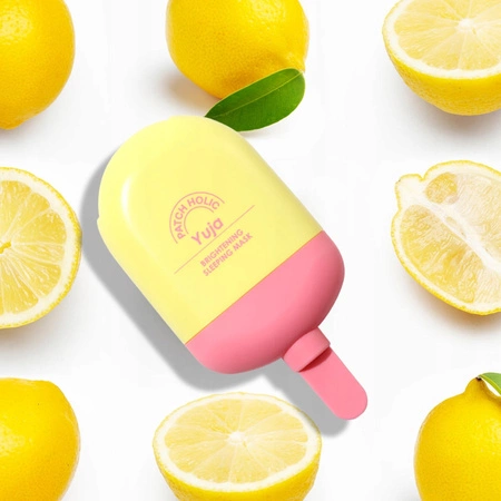 PATCH HOLIC maska do twarzy na noc rozjaśniająca z witaminą C Yuja 70g