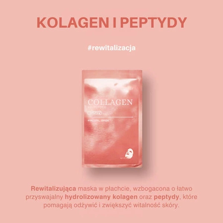 SKIN627 Facial Mask maska do twarzy w płacie Collagen & Peptide 22ml