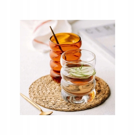 ECARLA szklanka do kawy latte long i drinków Bubble 320ml SZK37POJ