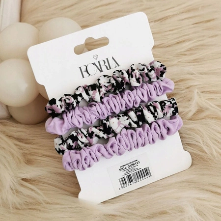 ECARLA zestaw gumek frotek na plakietce 4szt GUM121