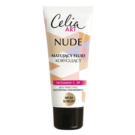 CELIA Art Nude matujący fluid korygujący 04 Słoneczny 30ml