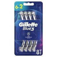GILLETTE Blue3 golatka 6+2szt