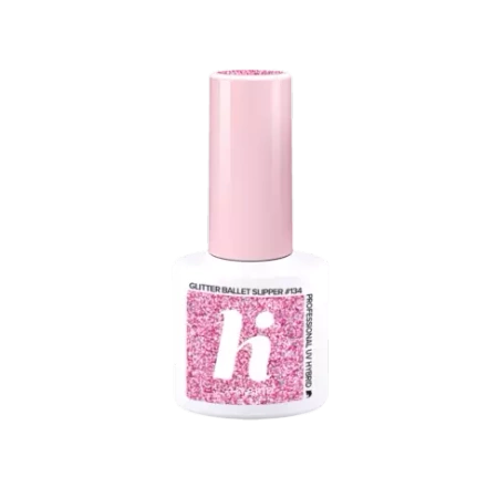 HI HYBRID Lakier hybrydowy 134 Glitter Ballet Slip 5ml